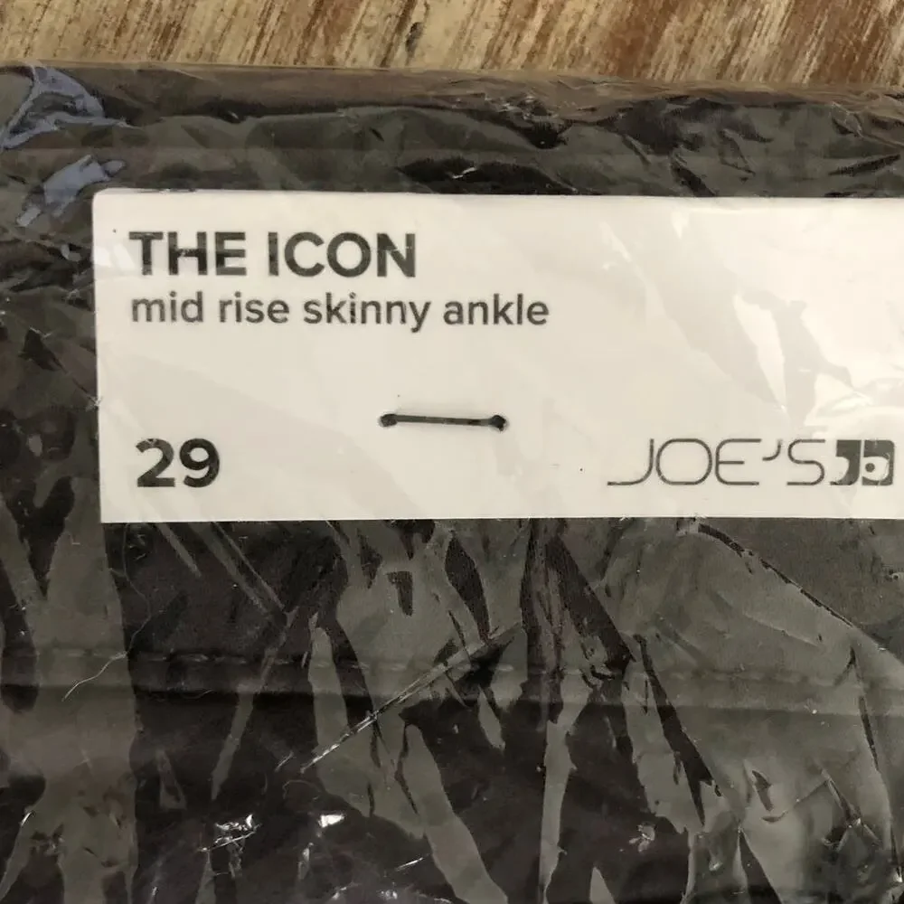Joe's Jeans The Icon Jeans Mid Rise Skinny Ankle Eyeshadow Sauvage NWT Size 29